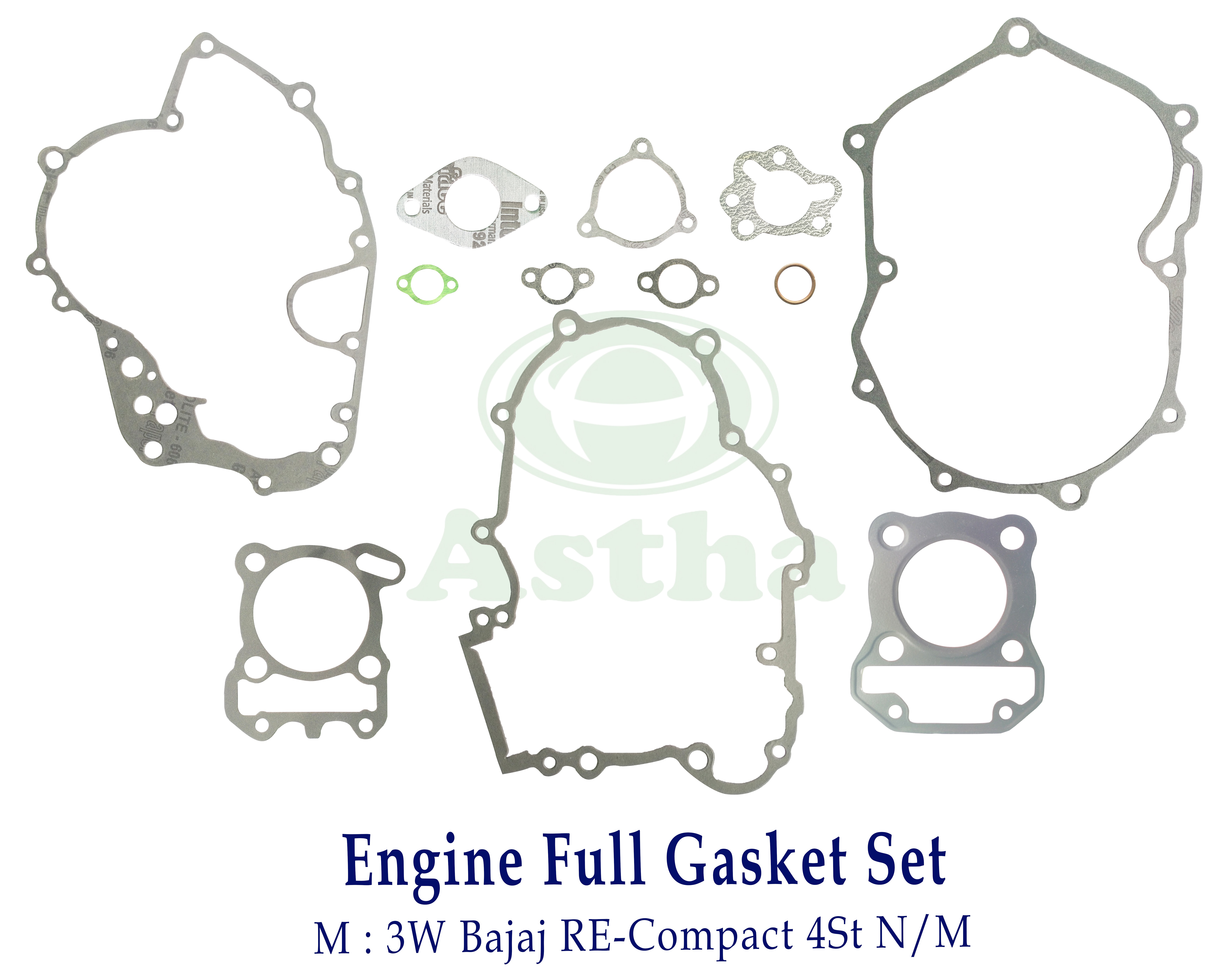Gasket Engine Full Set (Black) 3W Bajaj RE-Compact BS6